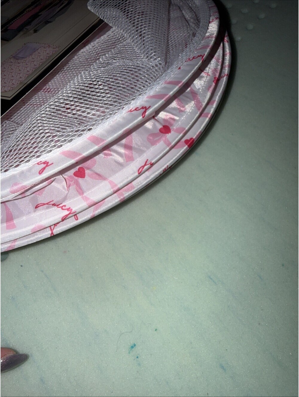 JUICY COUTURE POP UP HAMPER JUICY COUTURE Pink Hearts And Bows Laundry - Picture 6 of 6